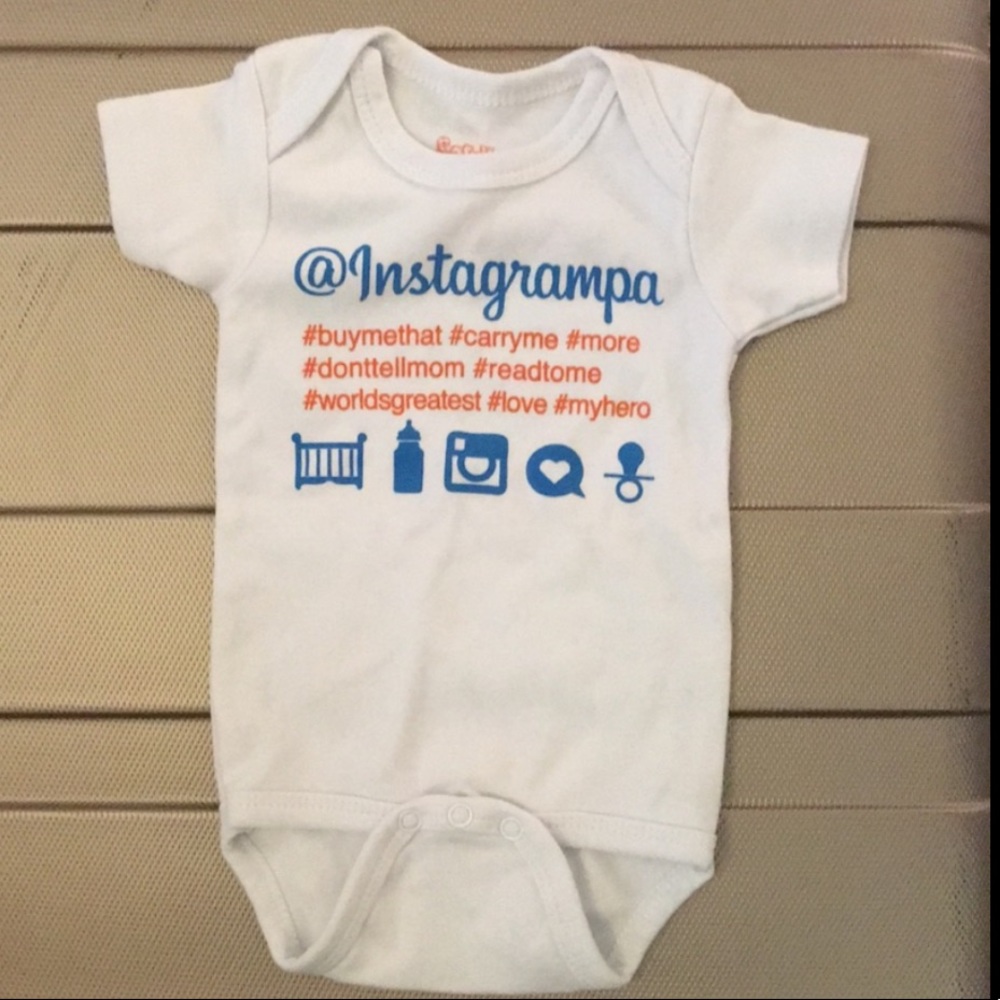 NEW INSTAGRANDPA ONSIE 0-6 MONTHS BLOOMINGDALES